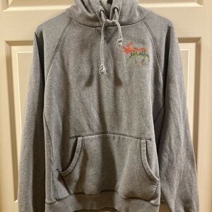 Gray Hoodie with Kangaroo style pocket with Algonquin Park Logo